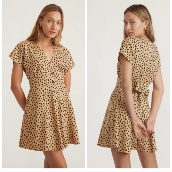 MARINE LAYER Camila dress in cheetah - Women Small - Picture 4 of 8